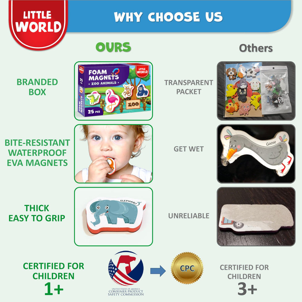 25 magnets for interactive fridge play with toddlers