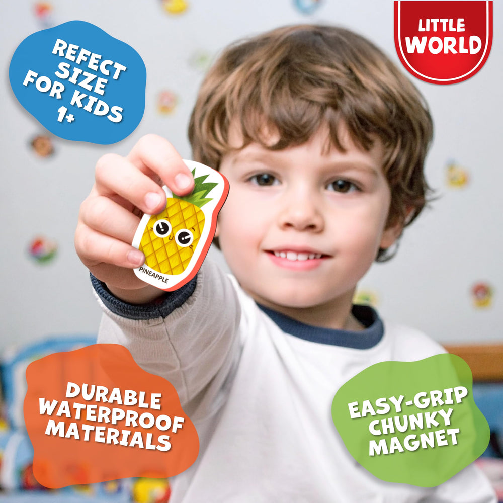 Little World broccoli magnet: durable, moisture-resistant design for fridge fun.
