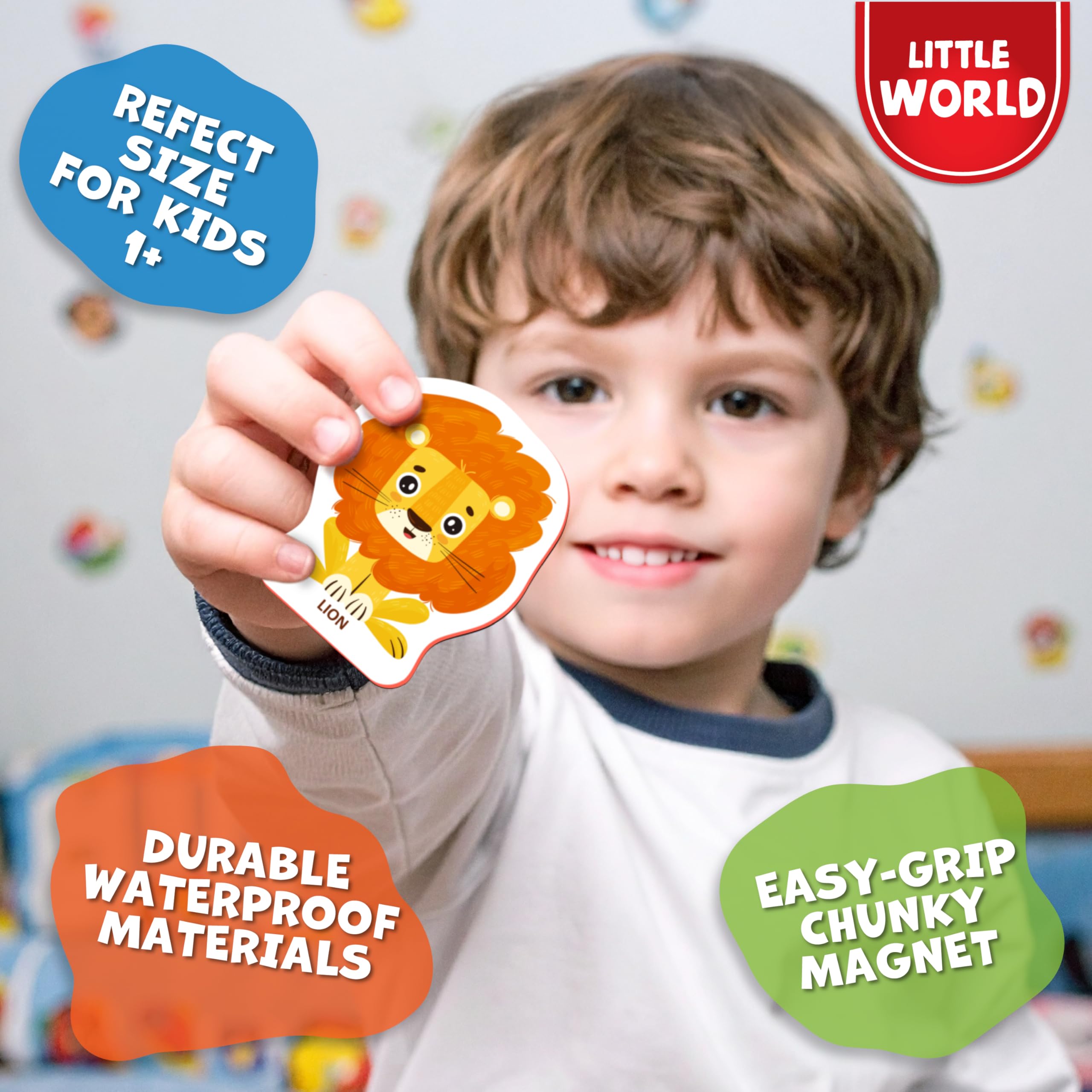Full magnetic backing keeps magnets secure on metal surfaces