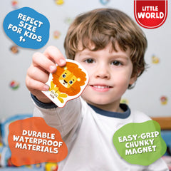 Full magnetic backing keeps magnets secure on metal surfaces