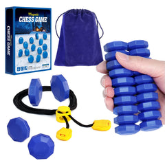 LITTLE YIFINI magnetic chess game compact case enables easy travel and quick setup.