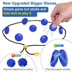 LITTLE YIFINI magnetic stones rope design offers portable play and tactile handling.