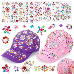 Littlefun gem-baseball-cap-kit with unicorn stickers inspires creative styling for kids