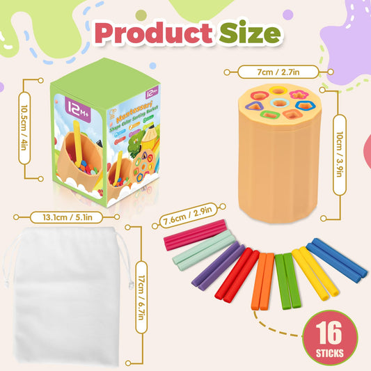 LittleLamb color and shape matching toy demonstrates dual learning play.