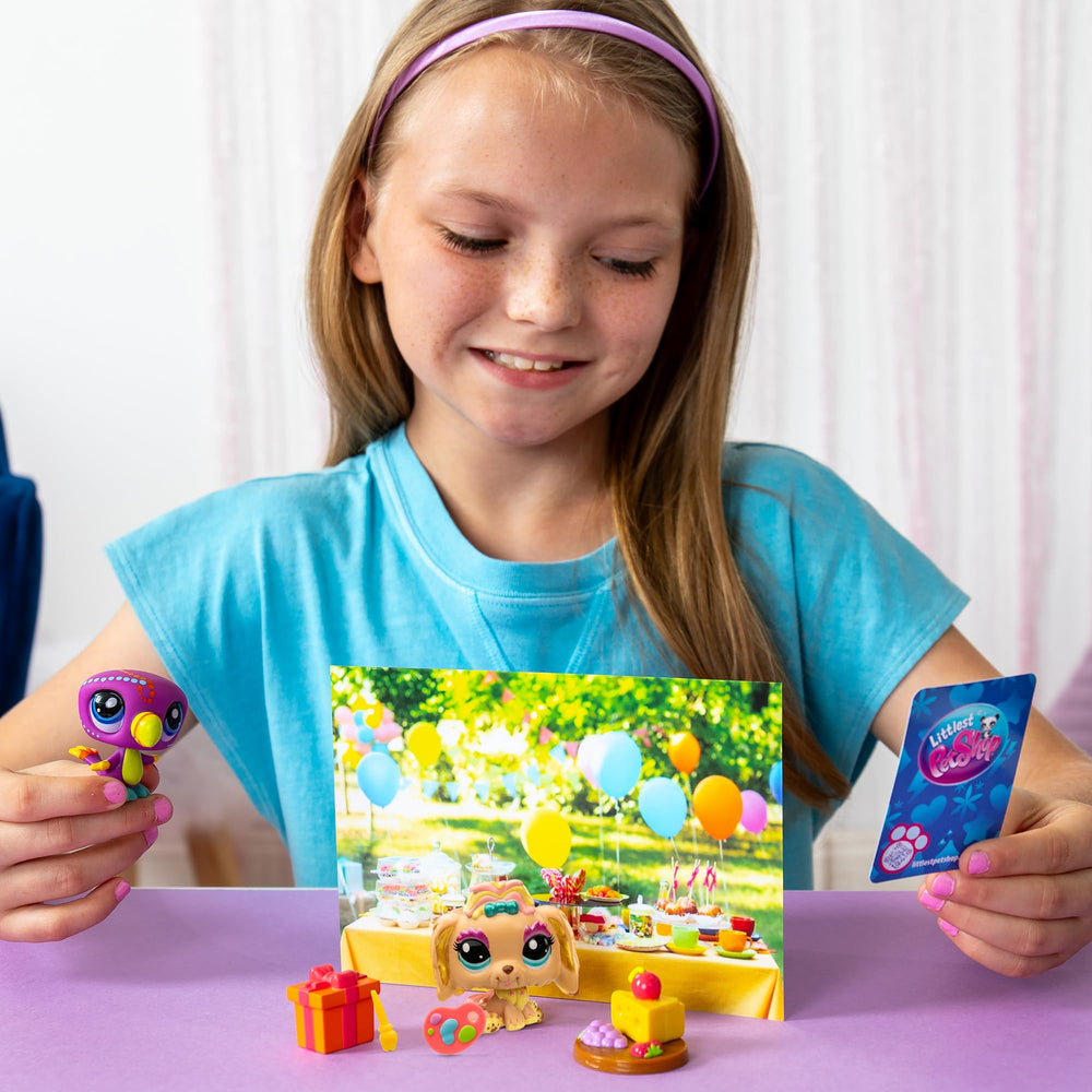 Littlest Pet Shop Insta-backdrop enhances photo moments and growing collection.