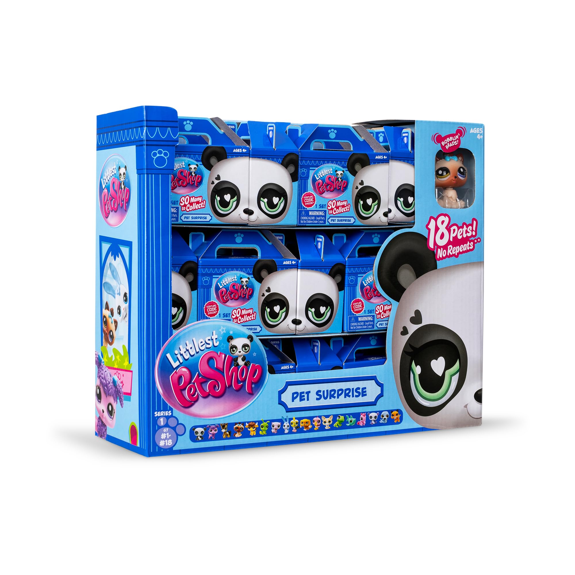 Littlest Pet Shop Gen 7 display with guide helps track your collection progress