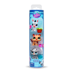 Littlest Pet Shop Pack 3 zoo pets trio ready for playful adventures.
