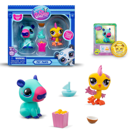 Littlest Pet Shop mini toys shown in a 2-pack for imaginative play