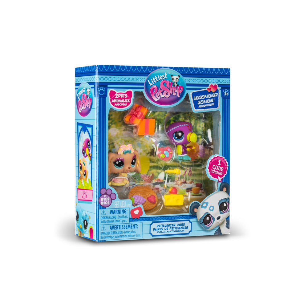 Littlest Pet Shop poseable mini-figures invite posing and storytelling.