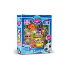 Littlest Pet Shop poseable mini-figures invite posing and storytelling.