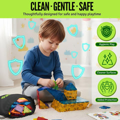 Little Vo STEM tiles support early learning, problem solving, and fine motor skills.