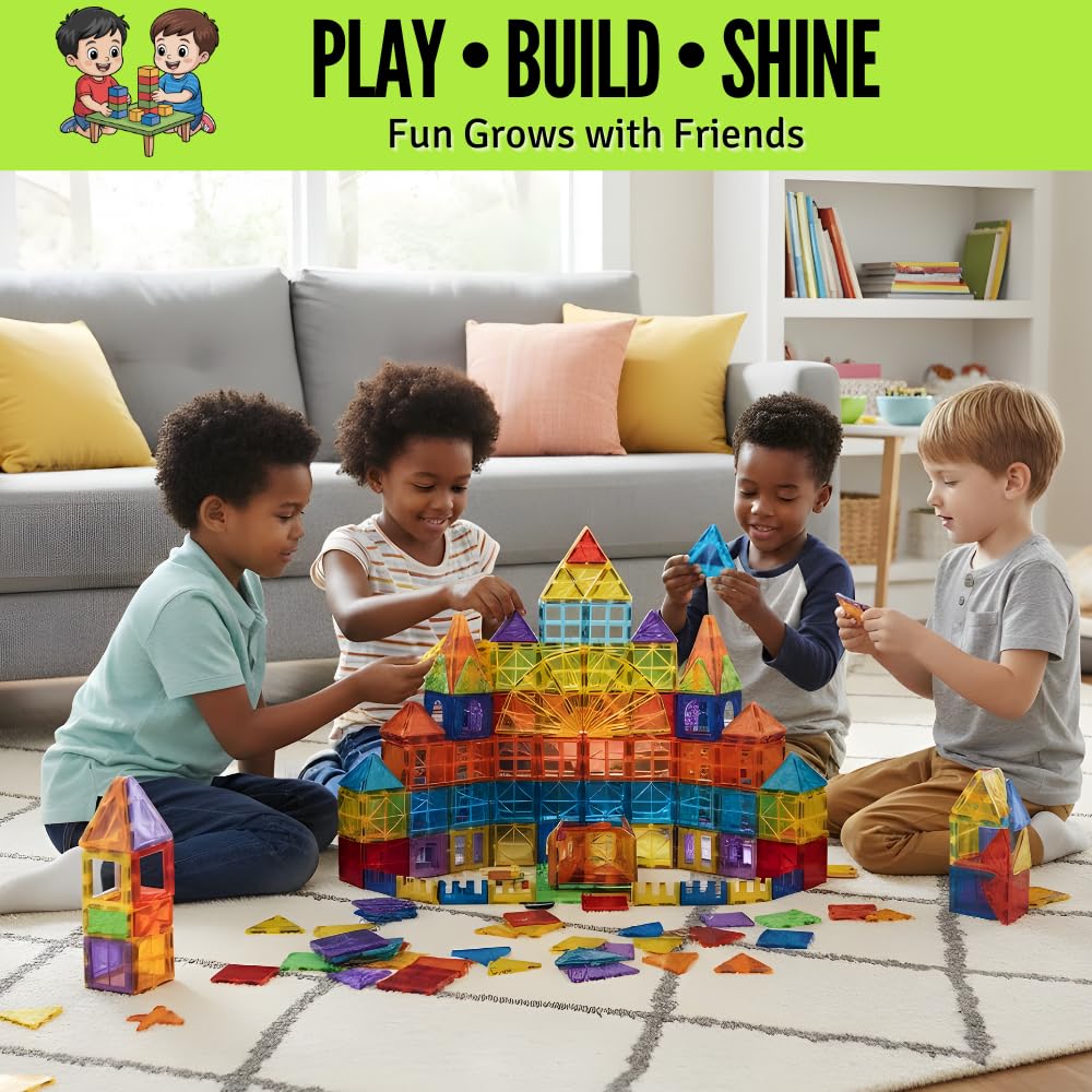 Little Vo strong magnets enable taller, more stable constructions.