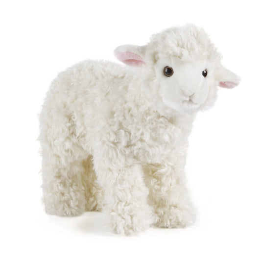Living Nature Lamb plush toy standing, ideal for imaginative play.