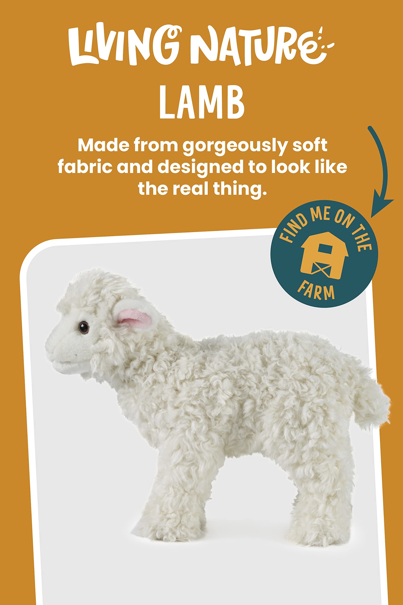 Living Nature Lamb soft fur closeup showing gentle, comforting texture.