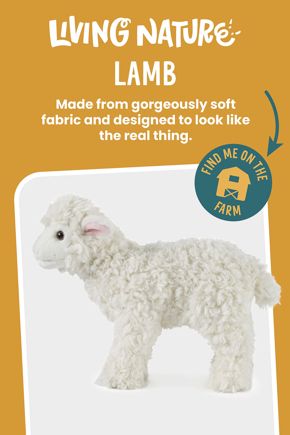 Living Nature Lamb soft fur closeup showing gentle, comforting texture.