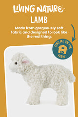 Living Nature Lamb soft fur closeup showing gentle, comforting texture.