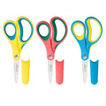 LIVINGO 5-inch kids scissors with pointed tip for precise craft cuts.