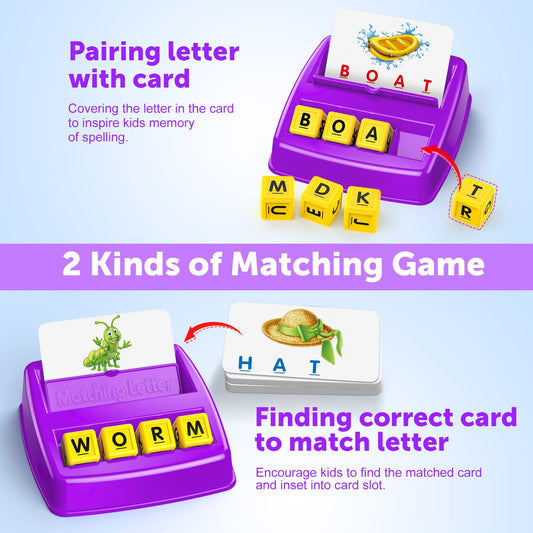 LIWIN LET'S GO! Letter cubes and cards support memory and early spelling