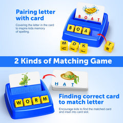 LIWIN LET'S GO! letter cubes in bright colors for letter practice