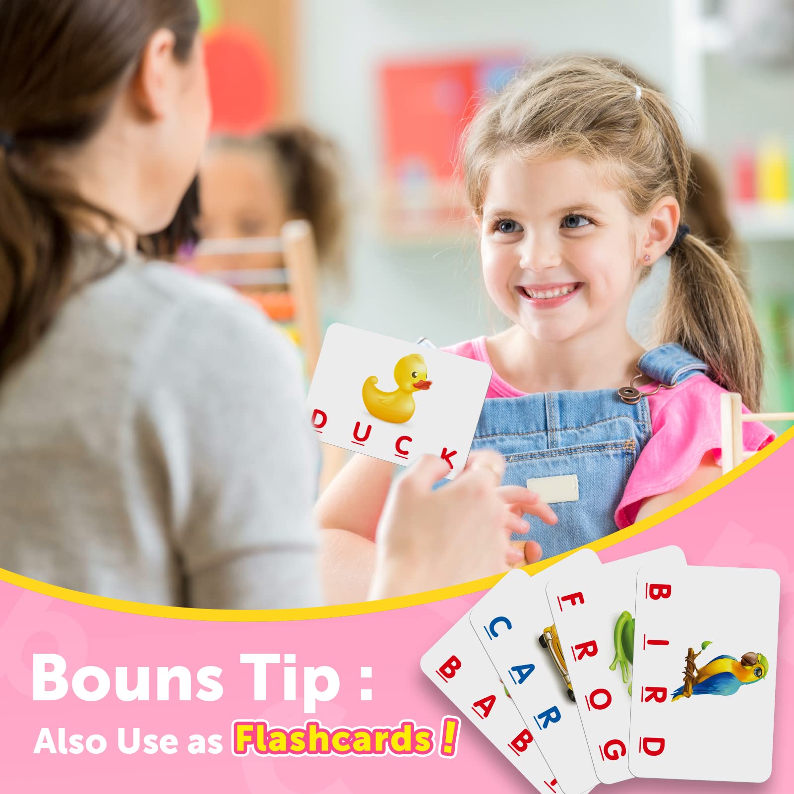 LIWIN LET'S GO! letters on cards for letter recognition play