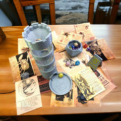 Lixusia Castle Dice Tower stands tall at 9.45 inches on the table