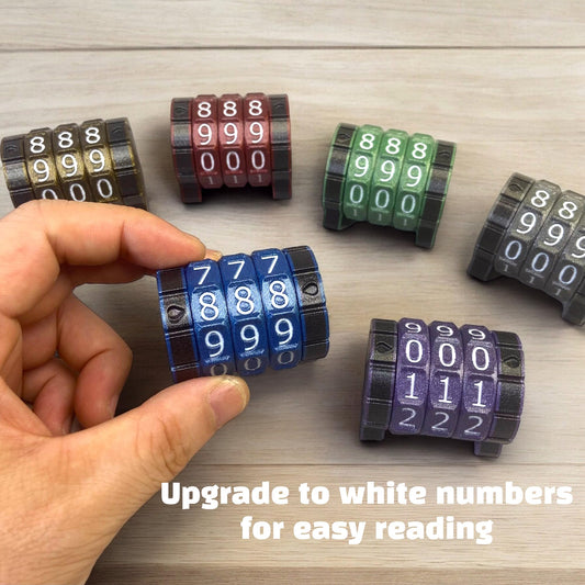 Lixusia life counter side dial readout for quick mana tracking