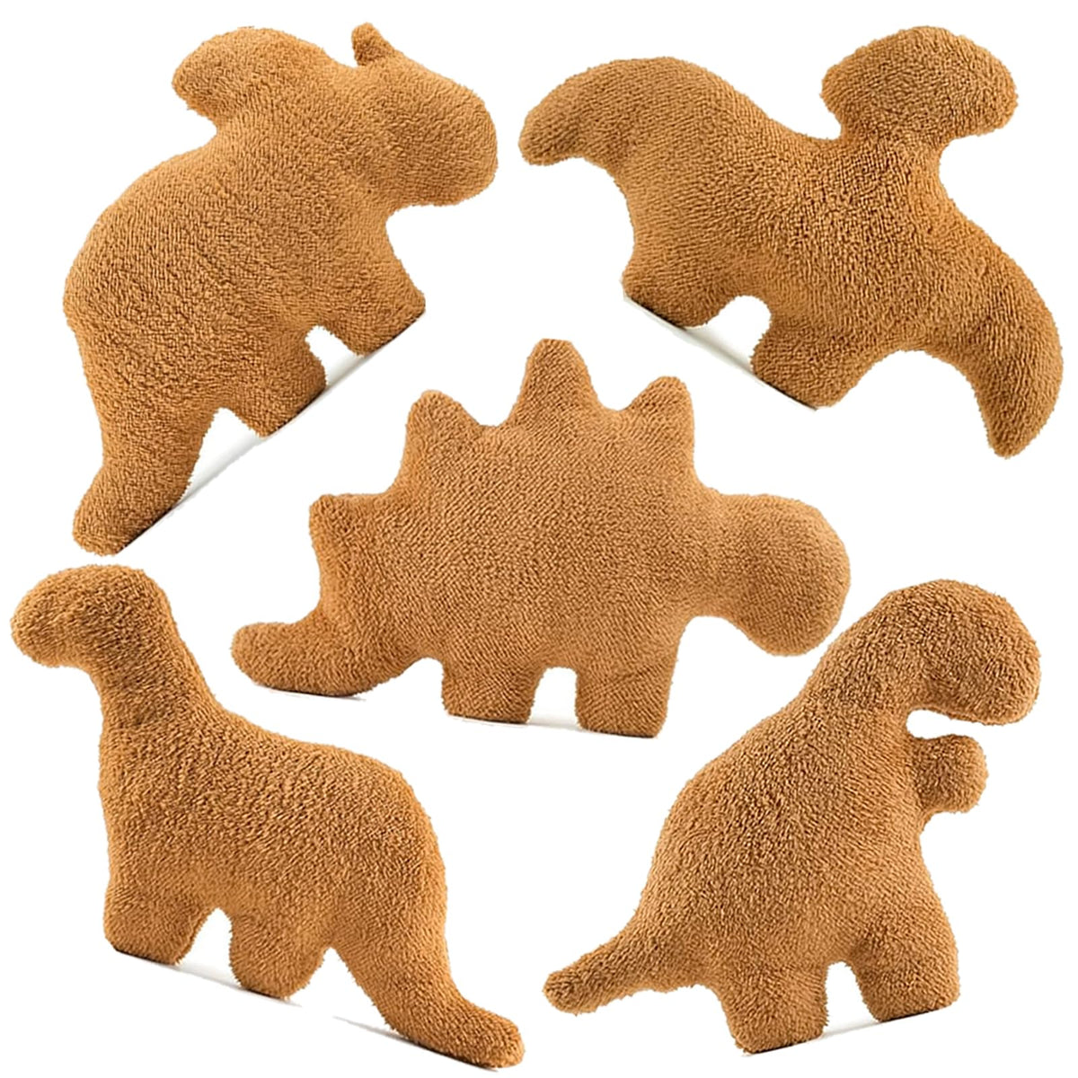 Lixzuch Dino Nugget Pillow Stegosaurus with soft plush for hugs.