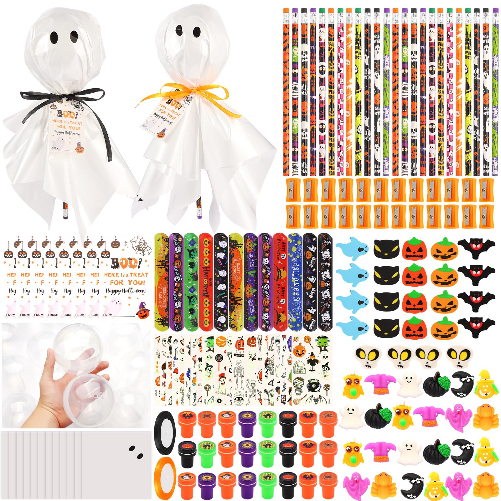 LiYiQ giant lollipop gift pack with vibrant colors for Halloween fun and classroom prizes