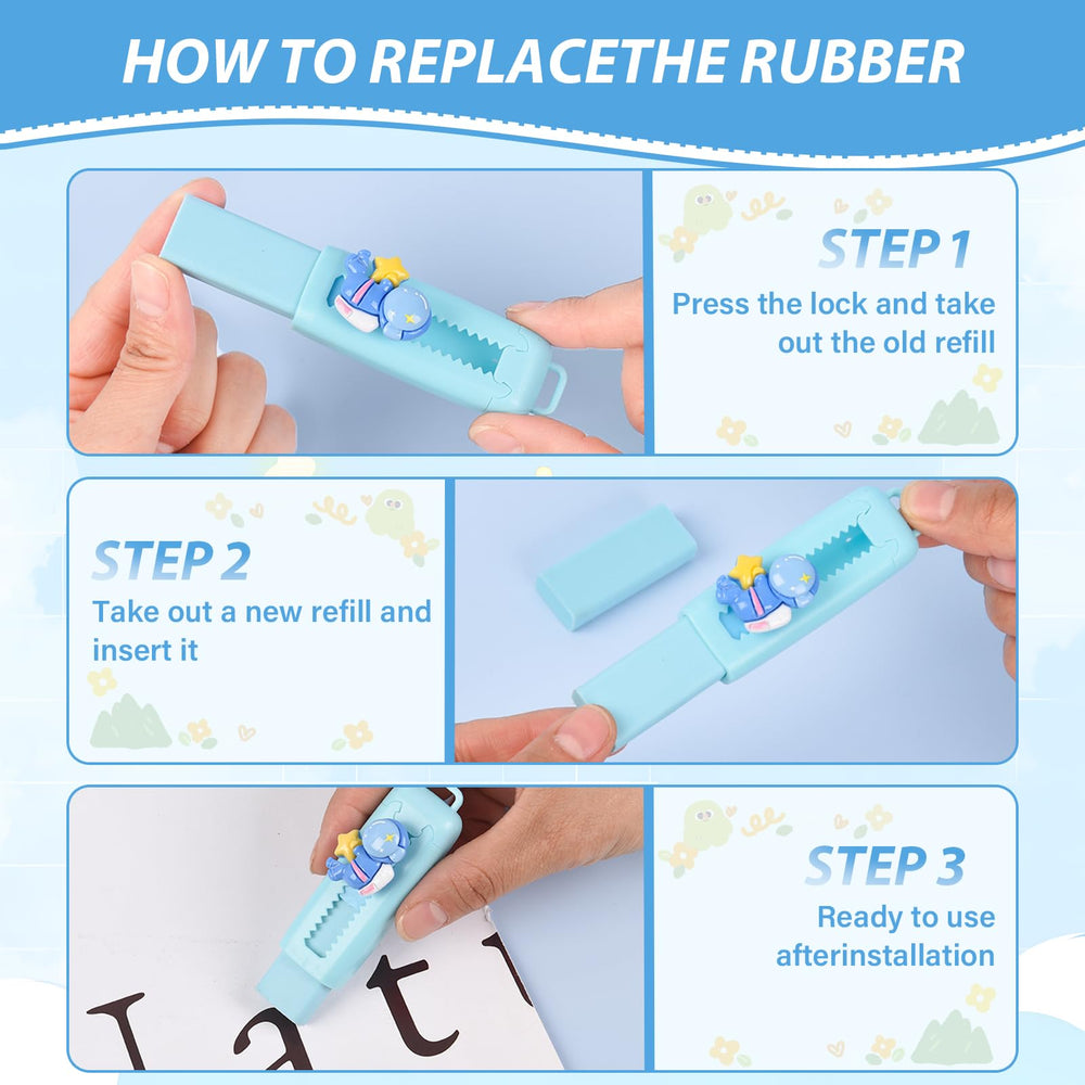LiYiQ latex-free soft erasers clean marks without tearing paper and reduce debris.