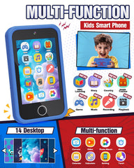 Lizzbey kids phone with 3.5-inch touchscreen, easy for small hands.