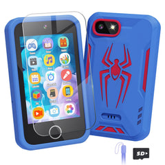 Lizzbey Kids Phone in spider case front view for durable play and secure grip.
