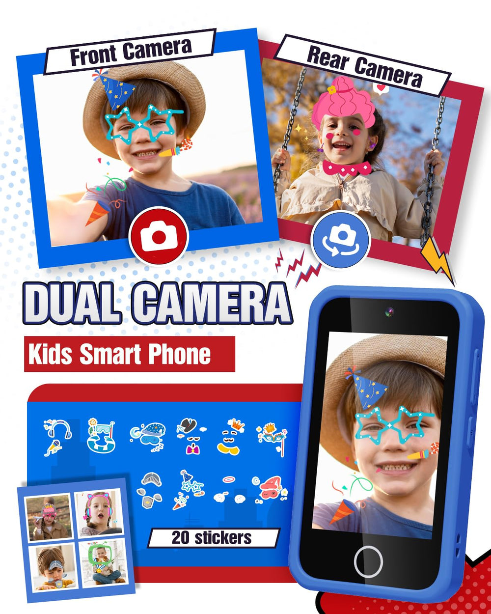 Lizzbey spider-case with lanyard reduces drops during play.
