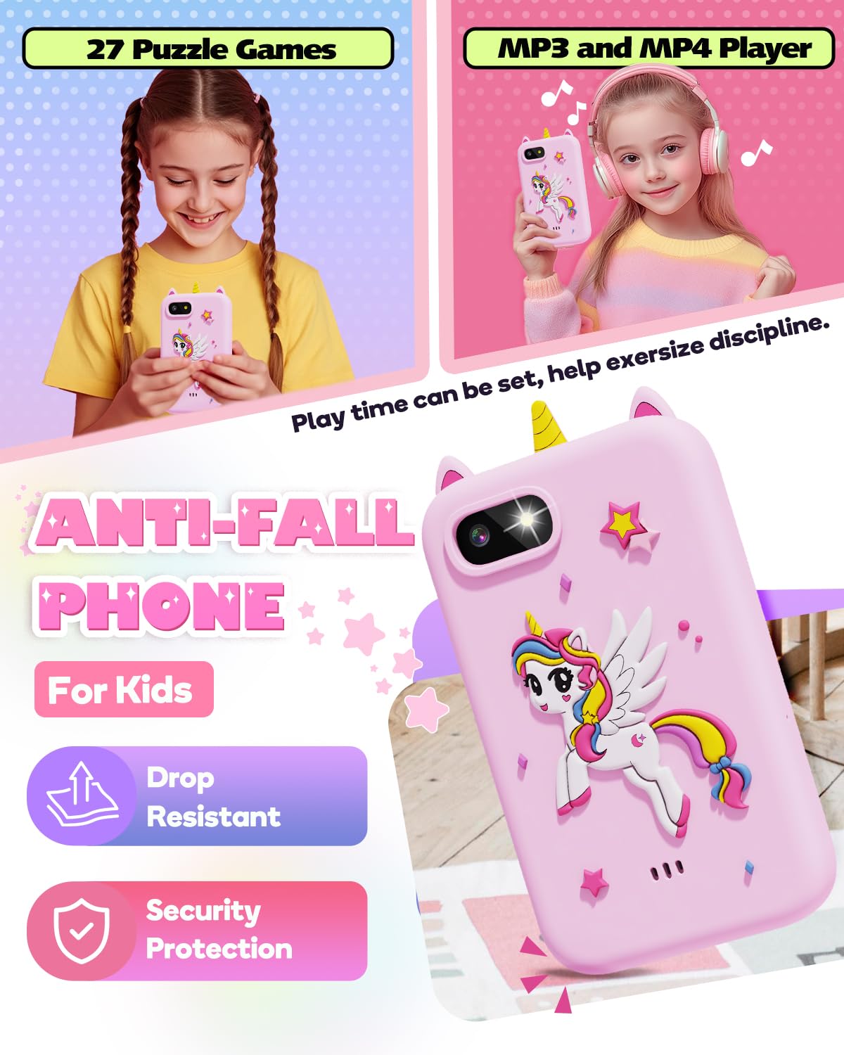 Lizzbey Unicorn Phone gift-packaging ready for birthdays and holidays.