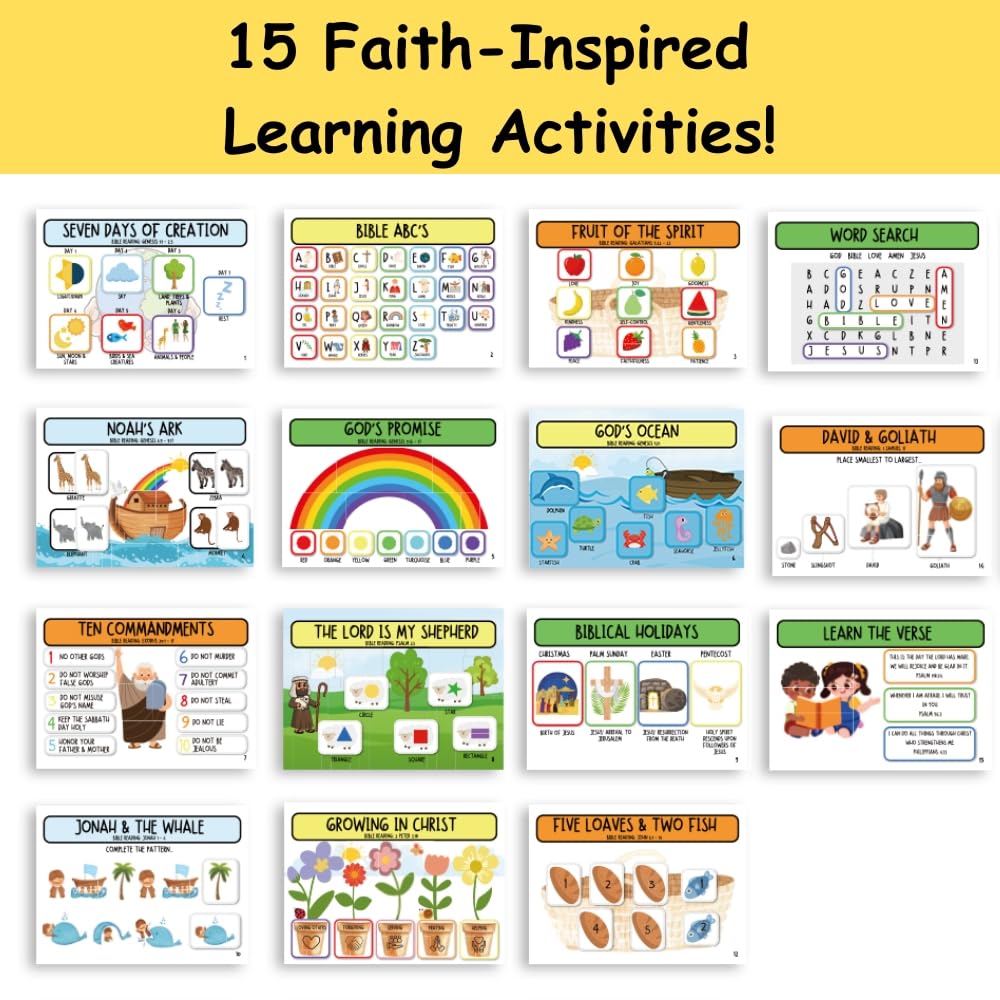 L.J. Products Bible Busy Book creation-activity: colorful hands-on activities building early concepts.