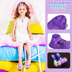 LJZJ necklaces and rings complete charming dress-up ensembles.
