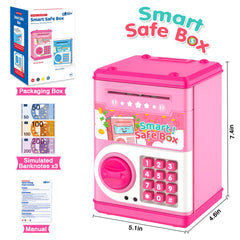 LJZJ piggy bank with green light confirms correct password access.