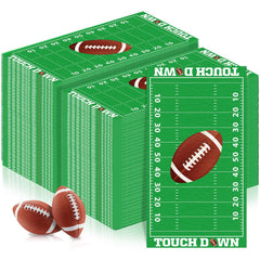 LKITMIUT football napkins pack-front view for festive game day setup.