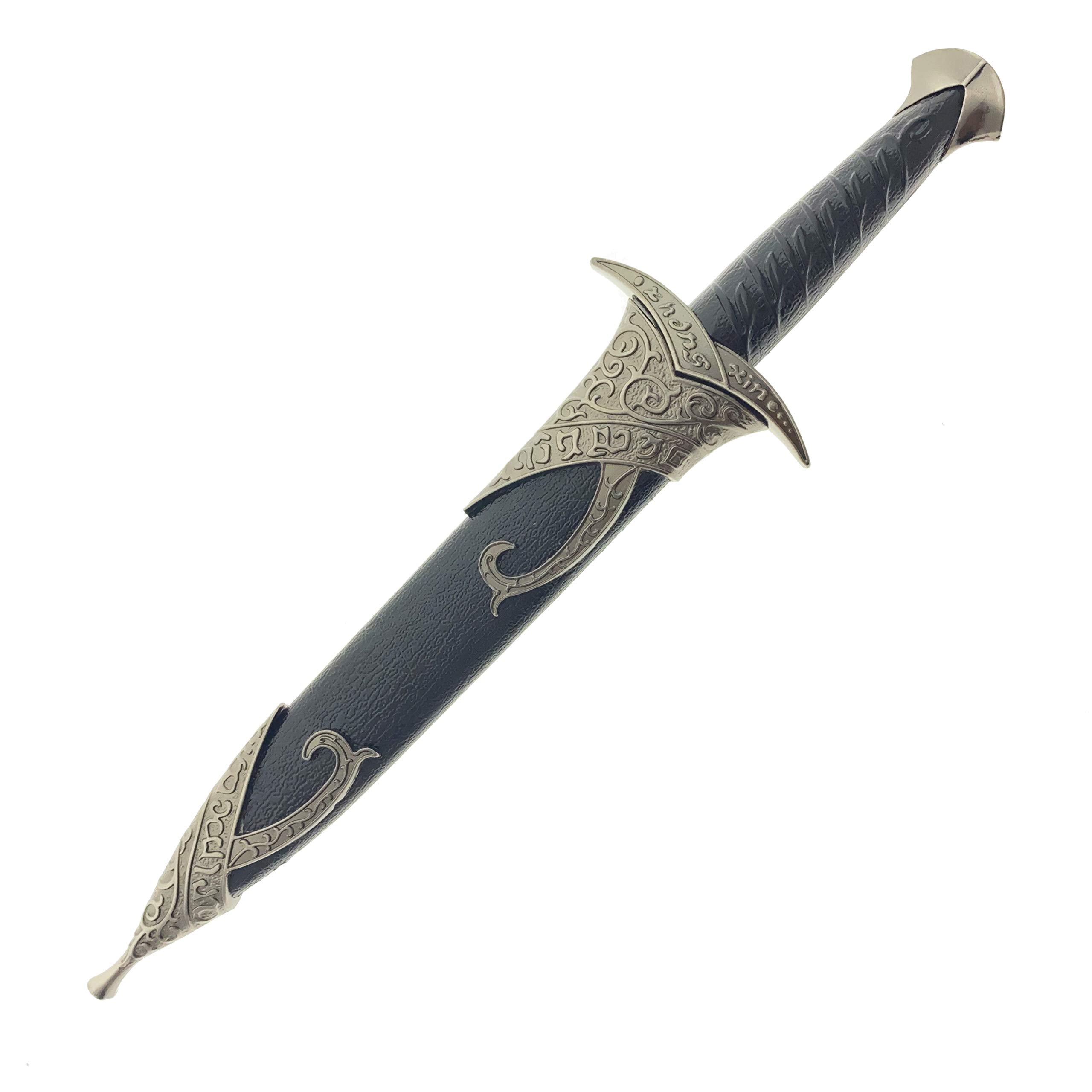 LKOQO elvish dagger 11in compact size on stand for shelf display
