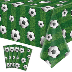 LKTMIUT soccer tablecloth with green field design, bright party decor and surface protection.