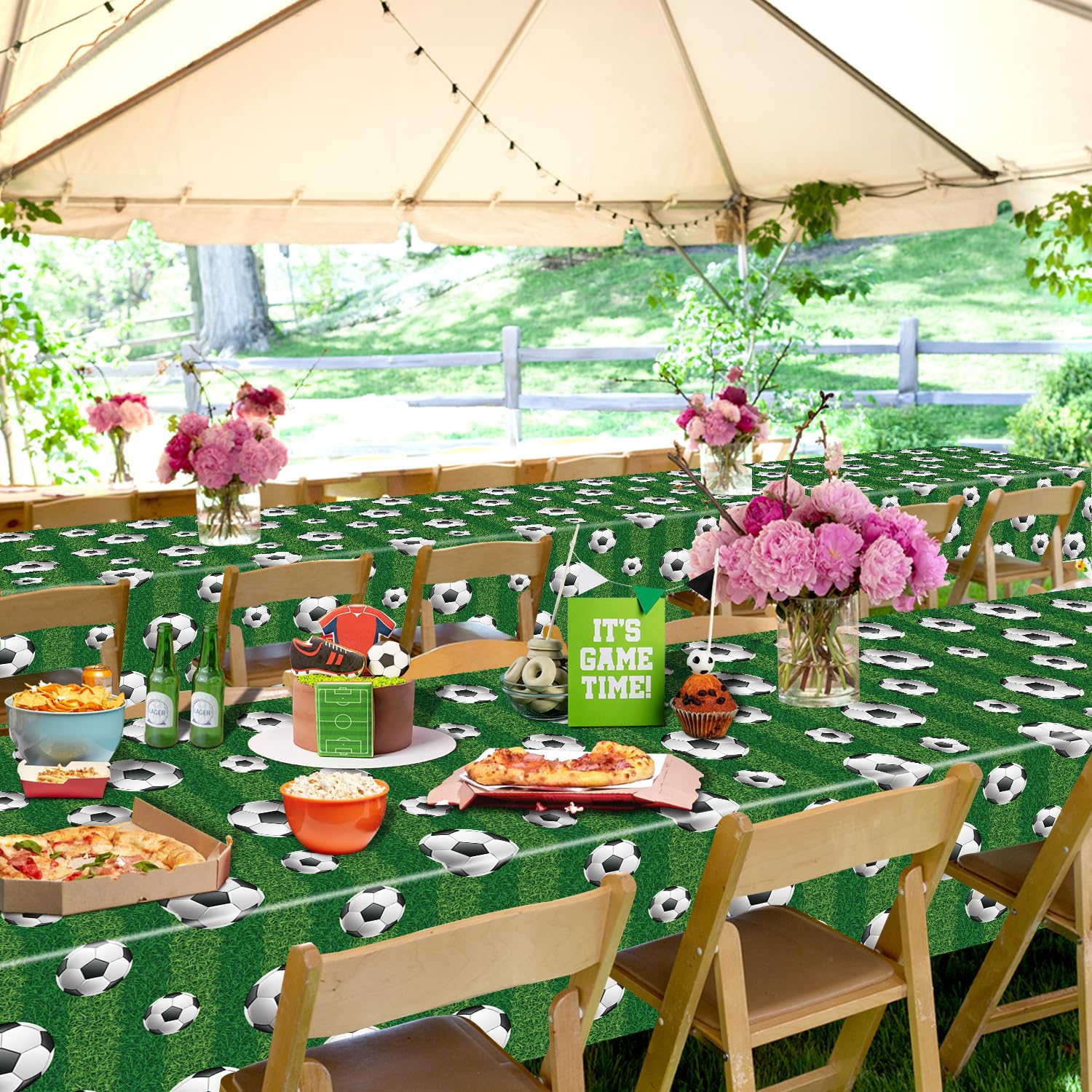 Tear-resistant LKTMIUT tablecloth maintains appearance through active celebrations.
