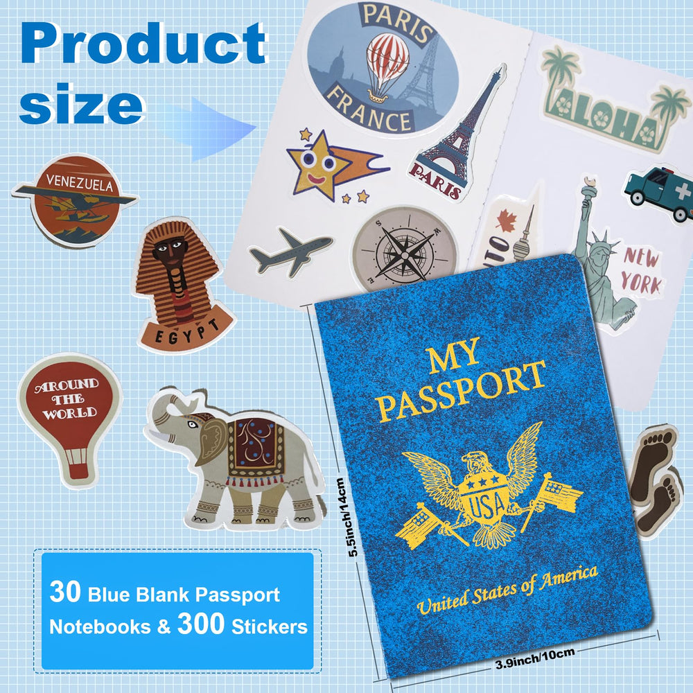 Llamau passport book inner pages ready for drawing and journaling
