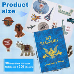 Llamau passport book inner pages ready for drawing and journaling