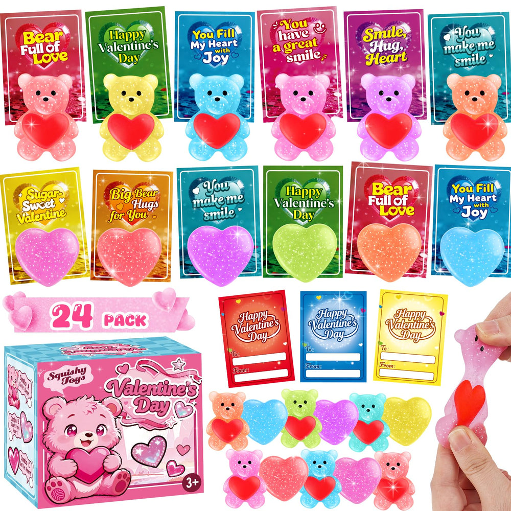 LLESSOO bear stress ball for kids—soft tactile play for classroom fun