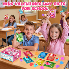 LLESSOO valentines cards for kids—cute keepsakes with tactile charm