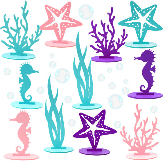 LLMSIX mermaid coral decoration adds coastal charm to your party table