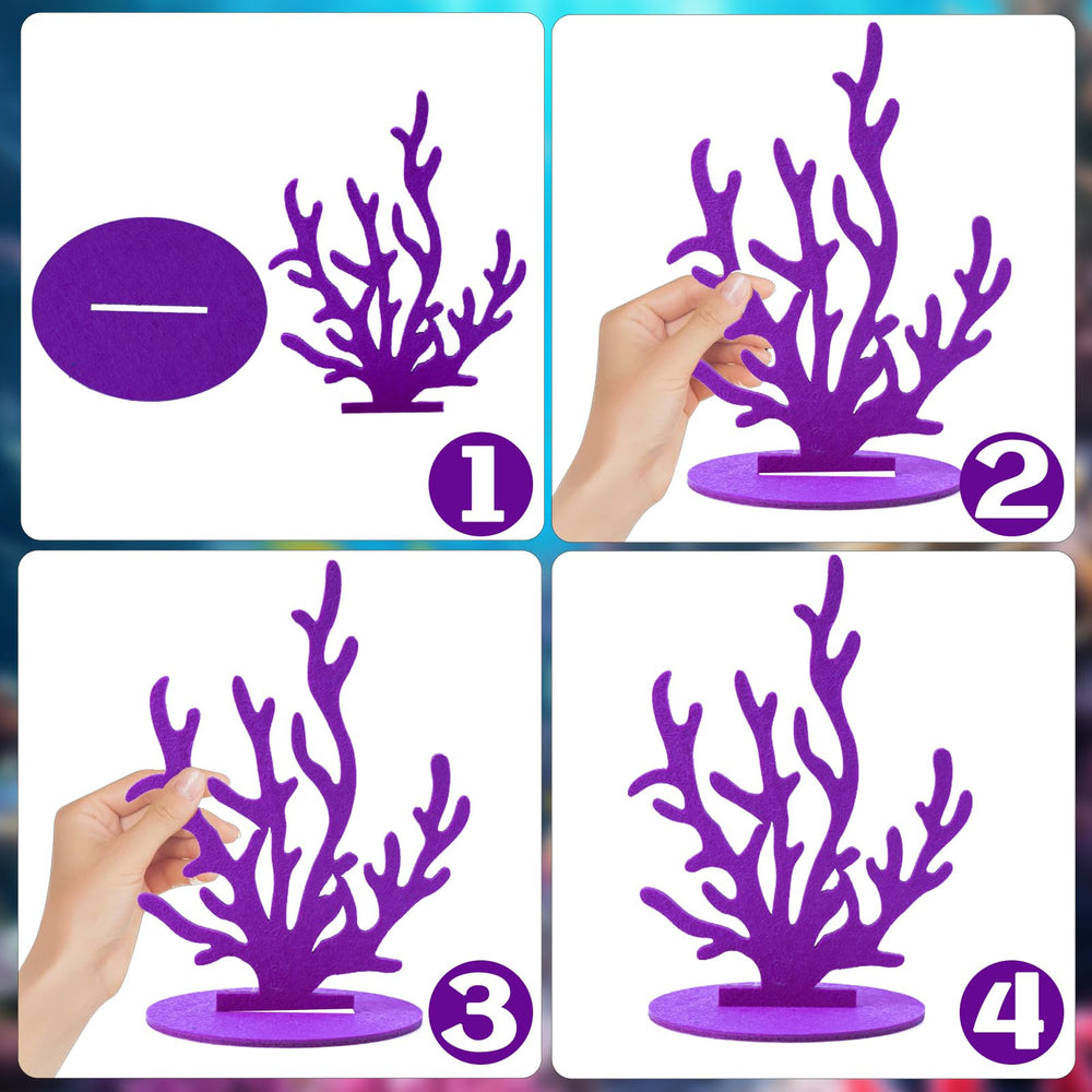 LLMSIX mermaid seaweed decor adds underwater texture to tables