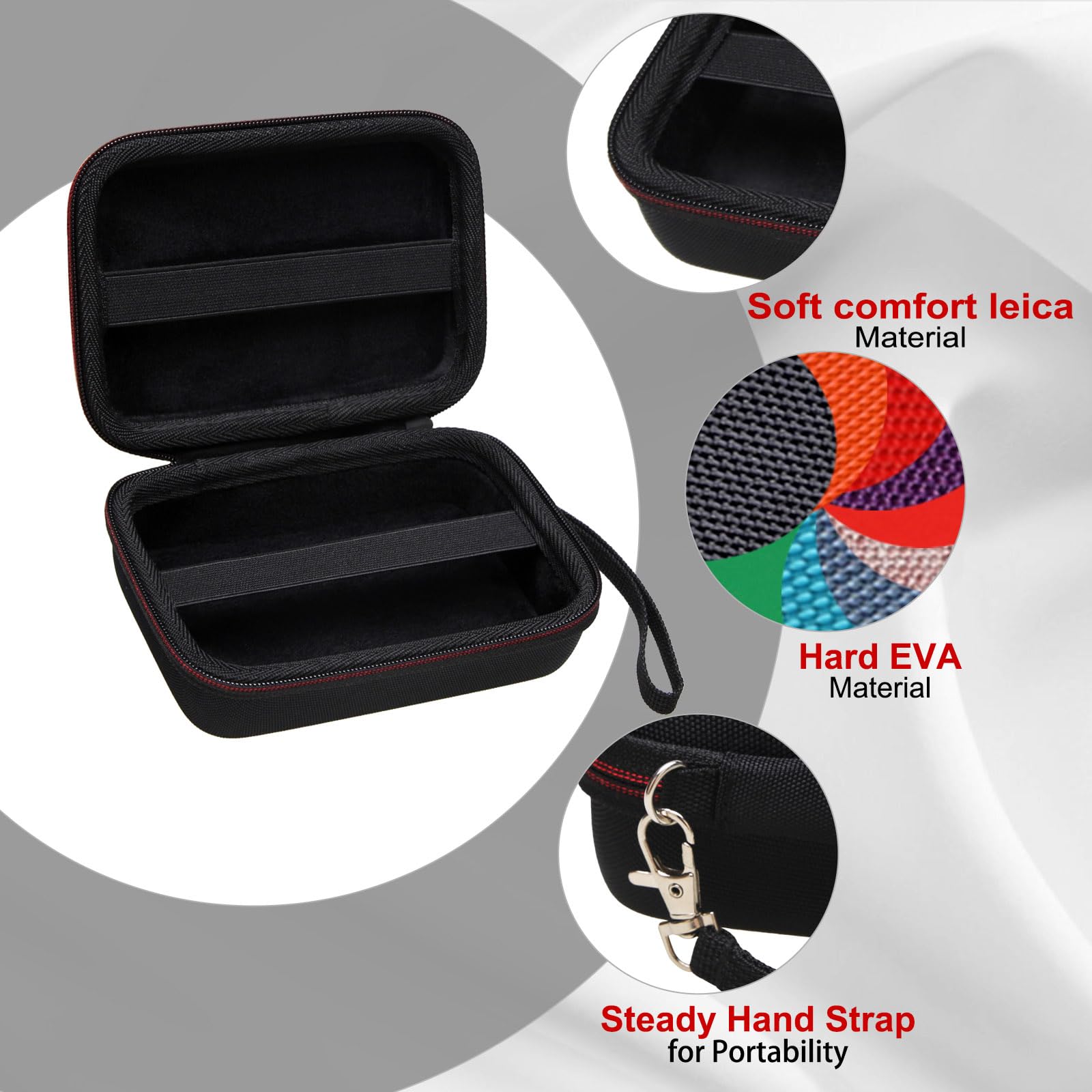 L LTGEM card game case blue elastic band secures cards firmly