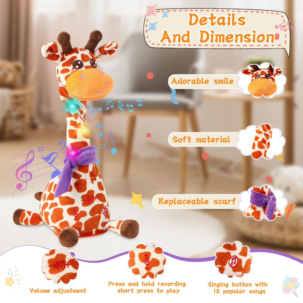 LLUKEME Dancing Giraffe Toy makes a charming birthday gift idea.