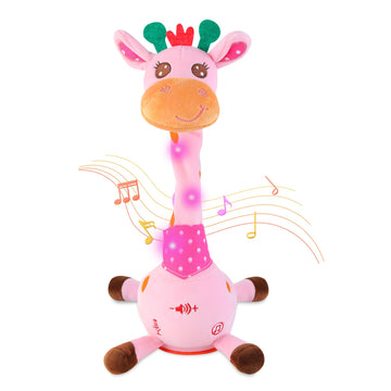 LLUKEME Dancing Giraffe Toy with glow neck for engaging playtime.