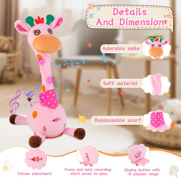 LLUKEME Dancing Giraffe Toy ideal for picnics and travel adventures.